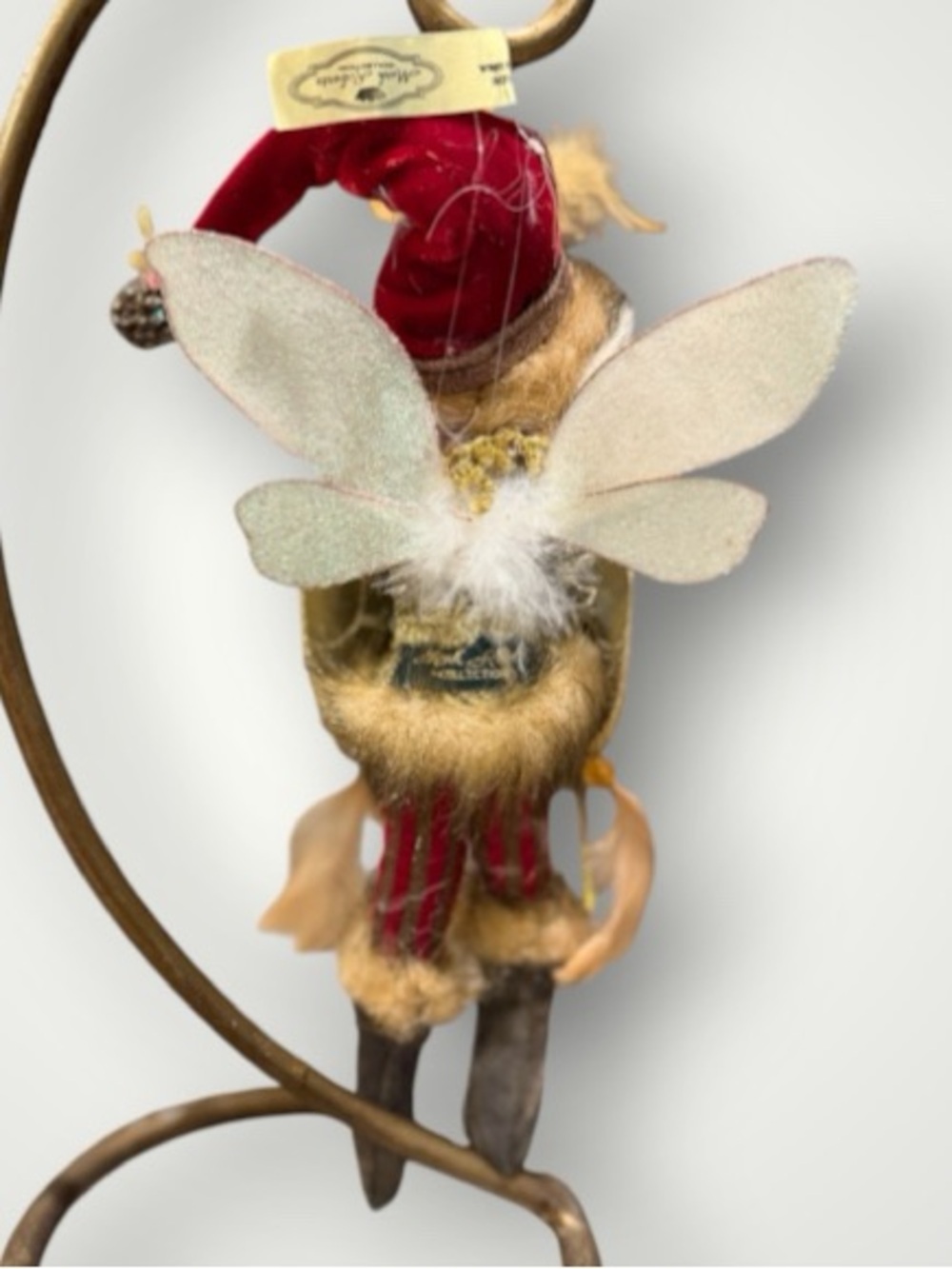 Mark Roberts Holiday Fairy w/Feathers 10" Tall - Picture 4 of 5